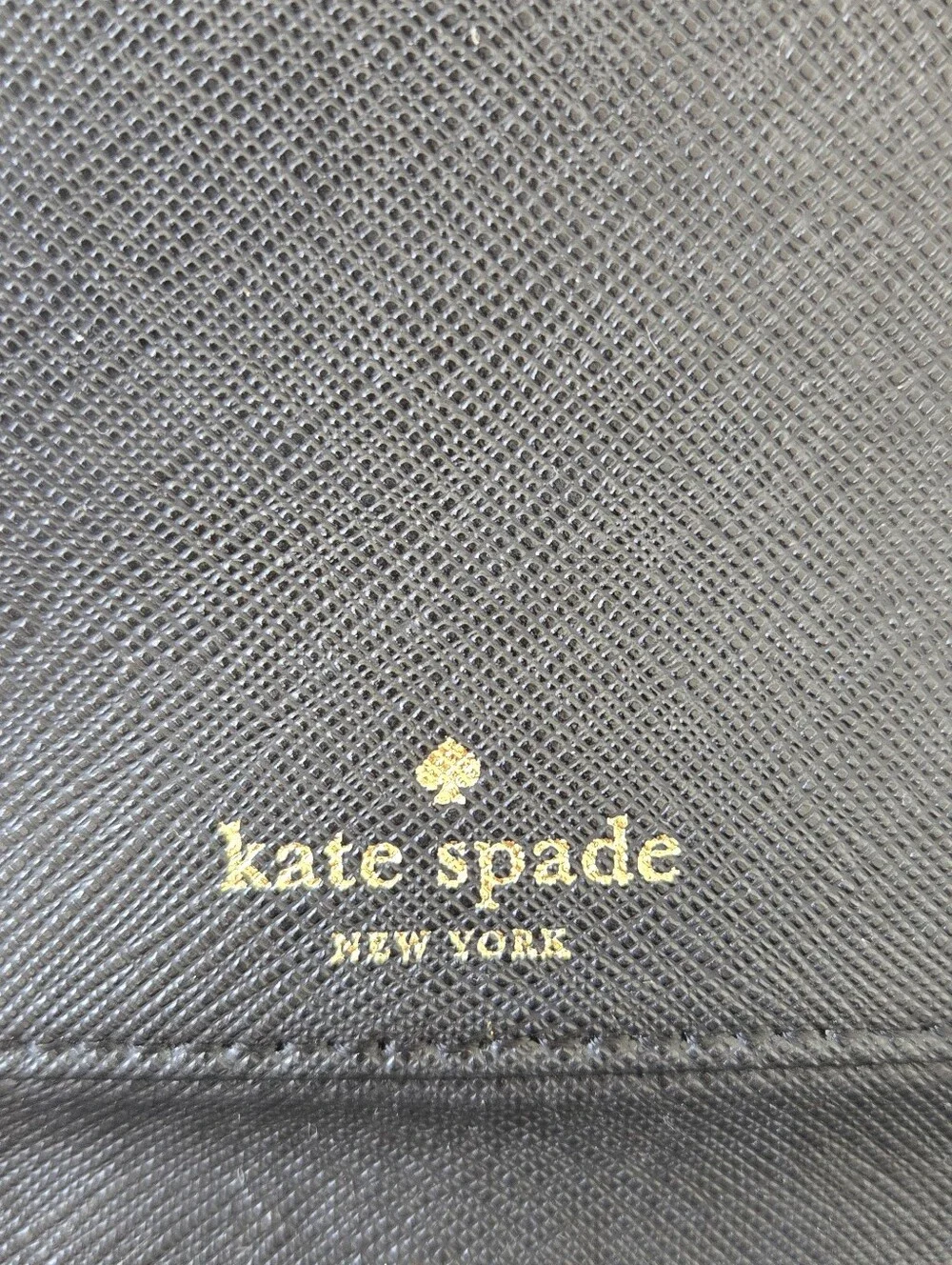 Kate Spade Talla Laurel Large Travel Wallet Clutch‎ Zip Organazer Black Leather